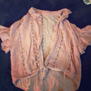 Art class button down top